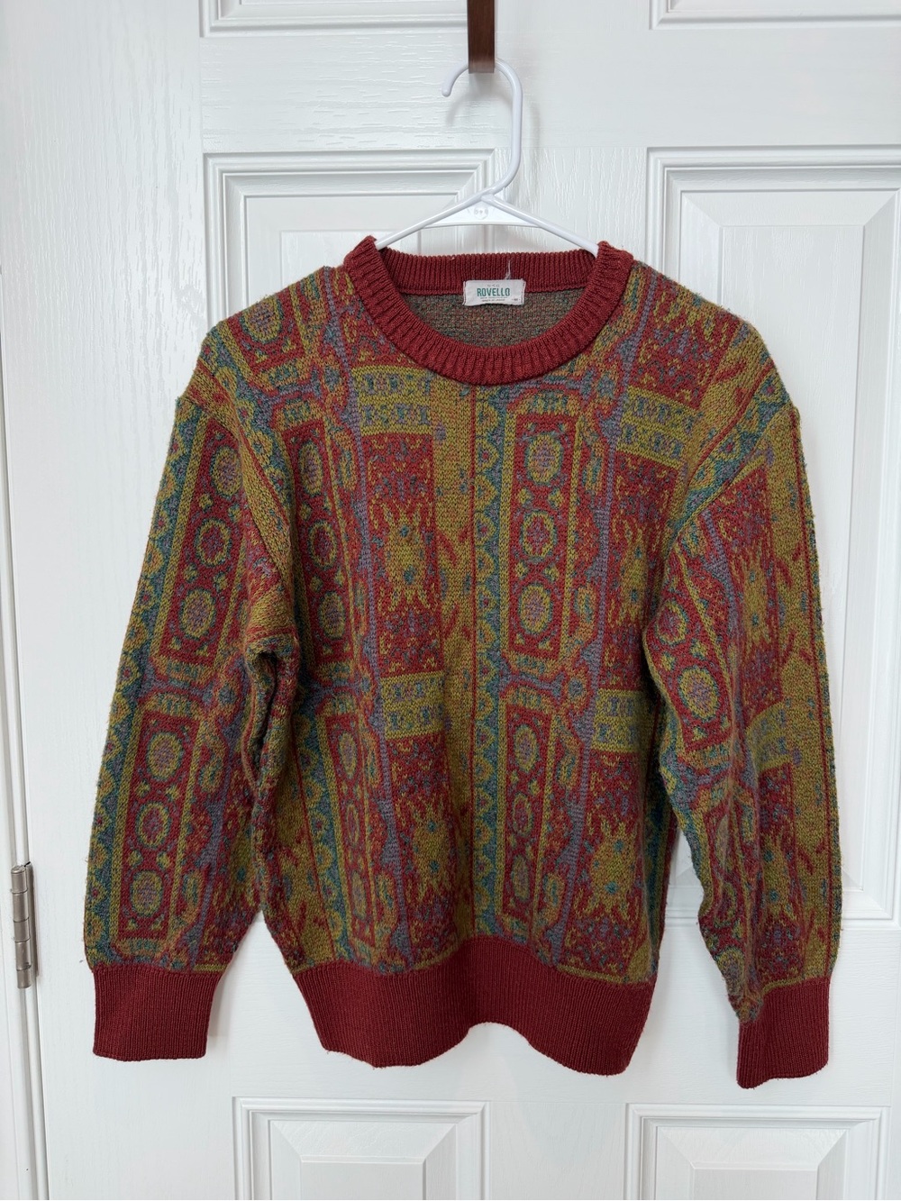 Men's True Vintage Multi-Pattern 80s Sweater